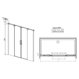 Душевая дверь Radaway Espera DWD 160